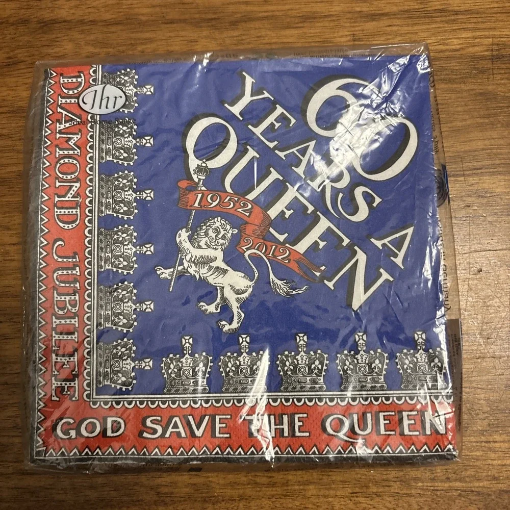 Emma Bridgewater 60 Years A Queen Diamond Jubilee Paper Lunch‎ Napkins Pkg Of 20